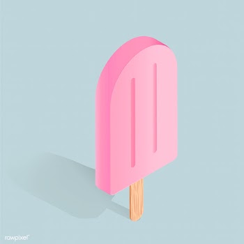 Vector icon of pink ice cream | Free stock vector - 383077