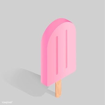 Vector icon of pink ice cream | Free stock vector - 383096