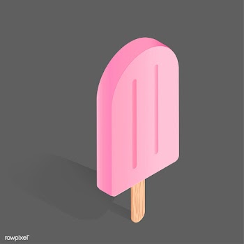 Vector icon of pink ice cream | Free stock vector - 383537