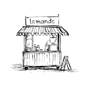 Vector Illustration of a Lemonade Stand