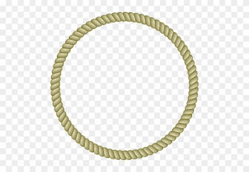 Vector Illustration Of A Round Rope Border - Trio Of Towns Marlena