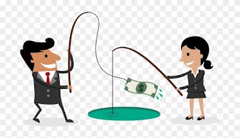 Vector Illustration Of Business Man And Business Woman - Microstock Photography