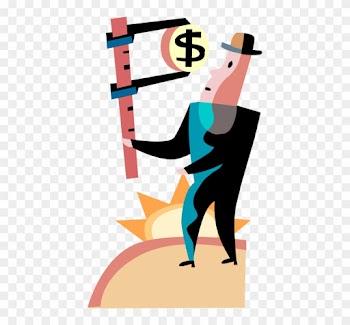 Vector Illustration Of Businessman Measures Current - Illustration