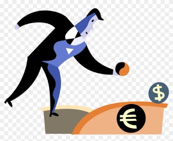 Vector Illustration Of Businessman Plays Bocce Bocci - Cartoon