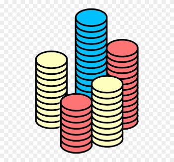 Vector Illustration Of Casino Tokens Gambling Poker - Vector Illustration Of Casino Tokens Gambling Poker
