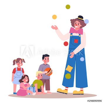 Vector illustration of child birthday party
