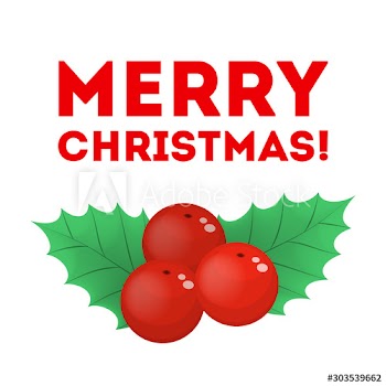 Vector illustration of christmas sticker