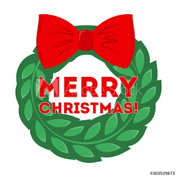 Vector illustration of christmas sticker