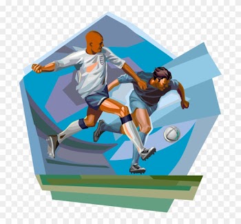 Vector Illustration Of Football Soccer Players Chase - Vector Illustration Of Football Soccer Players Chase