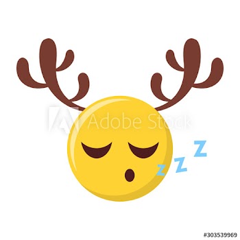 Vector illustration of funny christmas emoji