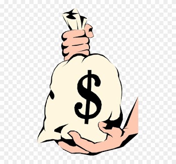 Vector Illustration Of Hands Holding Dollars Money - Facets Of Socio-economic Development