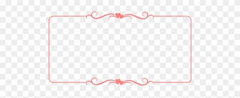 Vector Illustration Of Heart Decorated Pink Border - Hearts Border