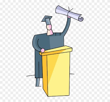 Vector Illustration Of High School, College And University - Graduation Ceremony