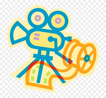 Vector Illustration Of Hollywood Cinematic Motion Picture - Film Reel Clip Art