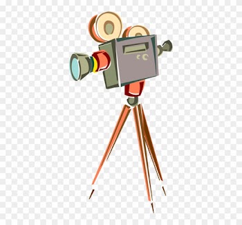 Vector Illustration Of Hollywood Motion Picture Cinematography - Film Making Click Art