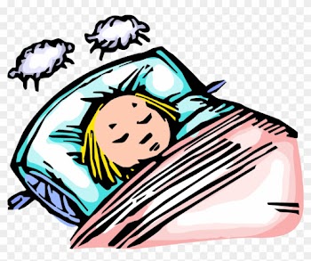 Vector Illustration Of Little Girl Sleeping Asleep - Girl Falling Asleep Cartoon