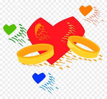 Vector Illustration Of Matrimonial Wedding Band Rings - Anniversary