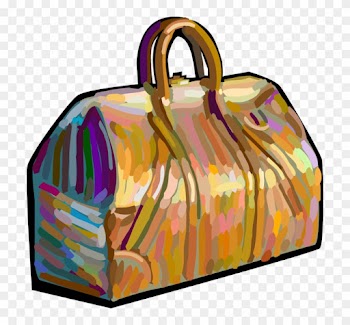 Vector Illustration Of Medical Bag For Doctors, Nurses, - Hand Luggage