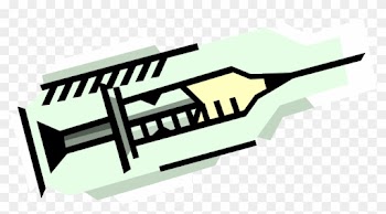 Vector Illustration Of Medical Vaccination Hypodermic - Do Titration Winkler Method