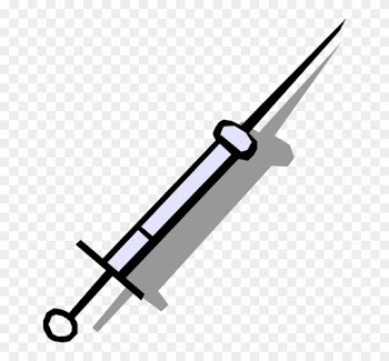 Vector Illustration Of Medical Vaccination Hypodermic - Needle