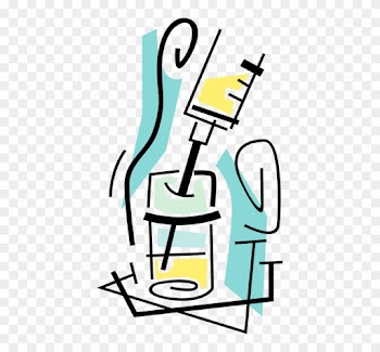 Vector Illustration Of Medical Vaccination Hypodermic - Vial