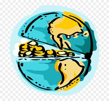 Vector Illustration Of Money Runs The World Planet - Vector Illustration Of Money Runs The World Planet
