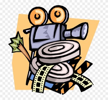 Vector Illustration Of Motion Picture With Camera And - Vector Illustration Of Motion Picture With Camera And