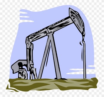 Vector Illustration Of Petroleum Industry Oil Well - Theme About Natural Resources