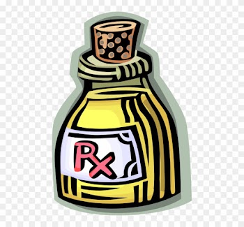 Vector Illustration Of Prescription Medicine Pill Bottle - Old Medicine Bottle Clipart