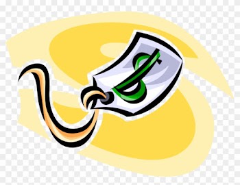 Vector Illustration Of Retail Sales Tag With Cash Money - Vector Illustration Of Retail Sales Tag With Cash Money