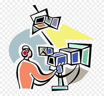 Vector Illustration Of Television Broadcast Studio - Vector Illustration Of Television Broadcast Studio
