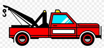 Vector Illustration Of Tow Truck Wrecker Recovery Vehicle - Tow ...