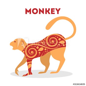 Vector illustration of traditional chinese zodiac animal