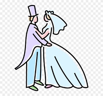 Vector Illustration Of Wedding Day Bride And Groom - Vector Illustration Of Wedding Day Bride And Groom