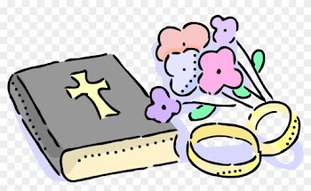 Vector Illustration Of Wedding Ring Bands With Christian - Bible Clipart Wedding