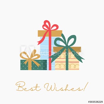 Vector illustration set of vintage posters for christmas and new year