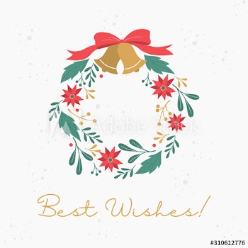 Vector illustration set of vintage posters for christmas and new year