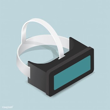 Vector image of virtual reality goggle icon | Free stock vector - 382787