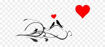 Vector Love Birds On Heart Swirly Tree Clipart Free - Vector Love Birds On Heart Swirly Tree Clipart Free