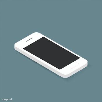 Vector of 3D smart phone icon on background | Free stock vector - 382073