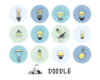 Vector of a set of light bulbs | Free stock vector - 59932