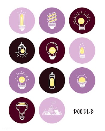 Vector of a set of light bulbs | Free stock vector - 59939