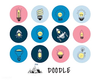 Vector of a set of light bulbs | Free stock vector - 59966