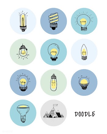 Vector of a set of light bulbs | Free stock vector - 59975