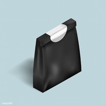 Vector of black pouch bag icon | Free stock vector - 382651