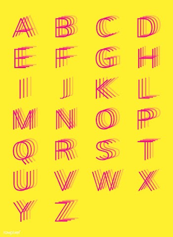 Vector of blurred letters | Free stock vector - 44888
