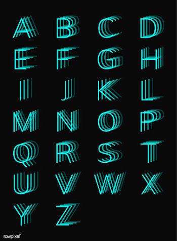 Vector of blurred letters | Free stock vector - 44900
