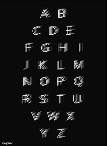 Vector of blurry style letters | Free stock vector - 44893