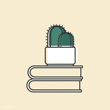 Vector of cactus on books | Free stock vector - 16628