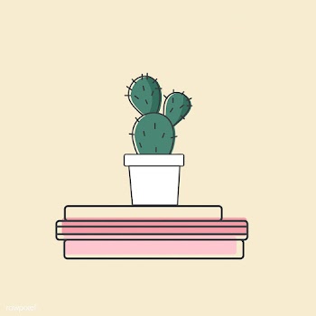 Vector of cactus on books | Free stock vector - 16658